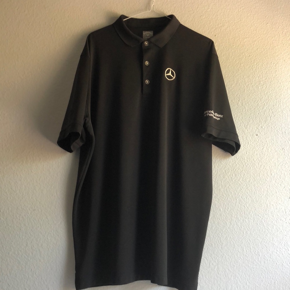 Callaway, Mercedes Benz, Men’s Black Polo Shirt size XL.